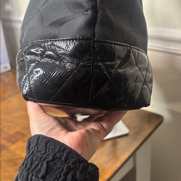 COACH POPPY Signature quilted tote bag (EUC) - Picture 5 of 14